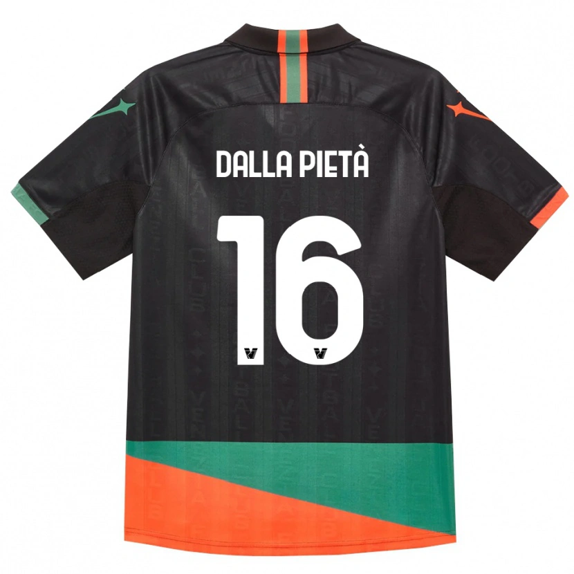 Danxen Dames Leonardo Dalla Pietà #16 Zwart Oranje Groen Thuisshirt Thuistenue 2026/27 T-Shirt België