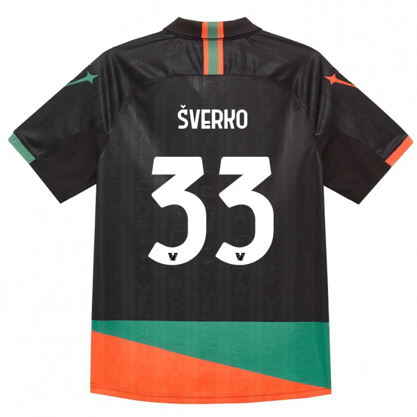 Danxen Dames Marin Šverko #33 Zwart Oranje Groen Thuisshirt Thuistenue 2026/27 T-Shirt België