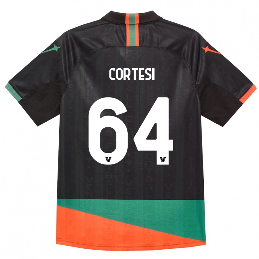 Danxen Dames Serena Cortesi #64 Zwart Oranje Groen Thuisshirt Thuistenue 2026/27 T-Shirt België