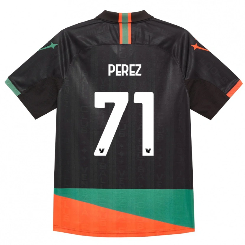 Danxen Dames Kike Pérez #71 Zwart Oranje Groen Thuisshirt Thuistenue 2026/27 T-Shirt België