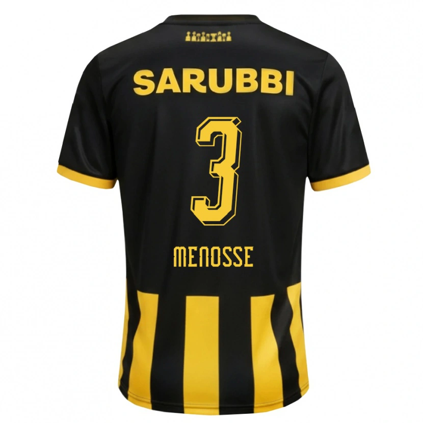 Danxen Dames Hernán Menosse #3 Zwart Geel Thuisshirt Thuistenue 2026/27 T-Shirt België