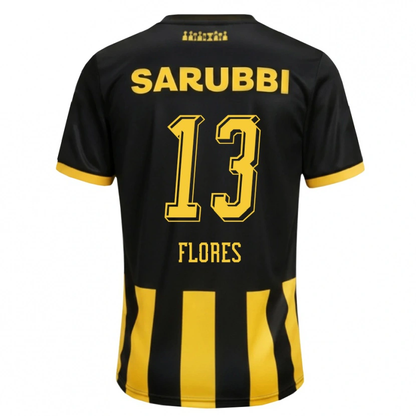 Danxen Dames Dilan Flores #13 Zwart Geel Thuisshirt Thuistenue 2026/27 T-Shirt België