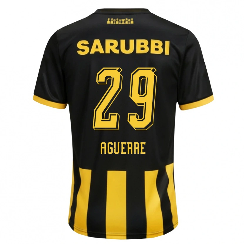 Danxen Dames Washington Aguerre #29 Zwart Geel Thuisshirt Thuistenue 2026/27 T-Shirt België