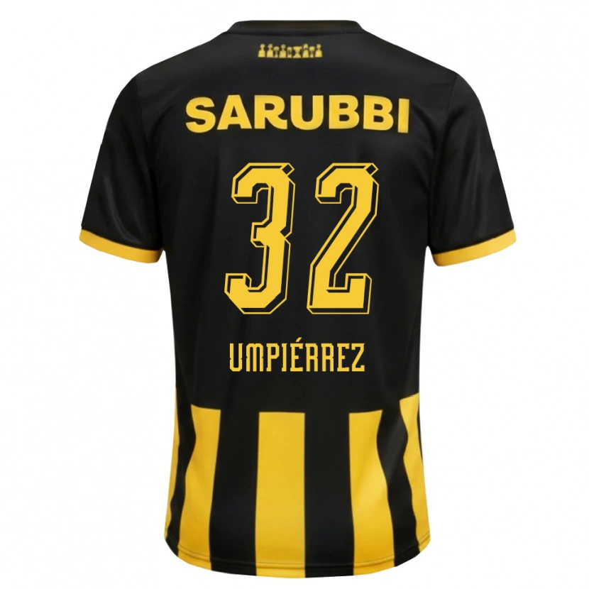 Danxen Dames Leandro Umpiérrez #32 Zwart Geel Thuisshirt Thuistenue 2026/27 T-Shirt België