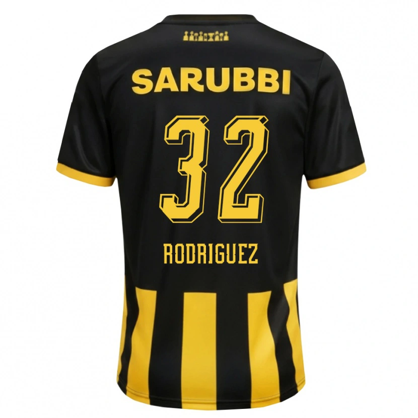 Danxen Dames Randall Rodríguez #32 Zwart Geel Thuisshirt Thuistenue 2026/27 T-Shirt België