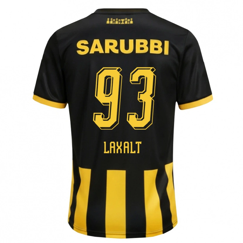 Danxen Dames Diego Laxalt #93 Zwart Geel Thuisshirt Thuistenue 2026/27 T-Shirt België