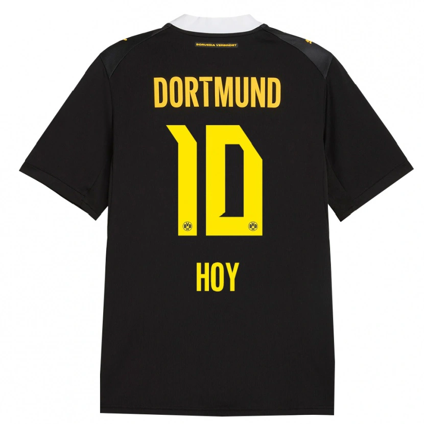 Danxen Dames Justin Hoy #10 Zwart Rood Geel Uitshirt Uittenue 2026/27 T-Shirt België