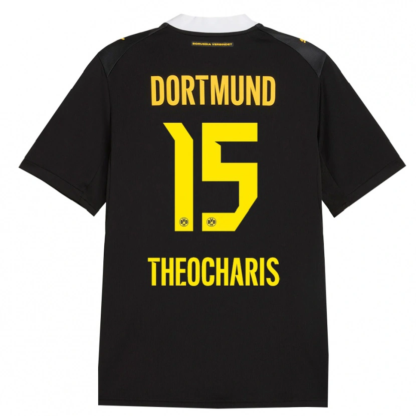 Danxen Dames Elefterios Theocharis #15 Zwart Rood Geel Uitshirt Uittenue 2026/27 T-Shirt België