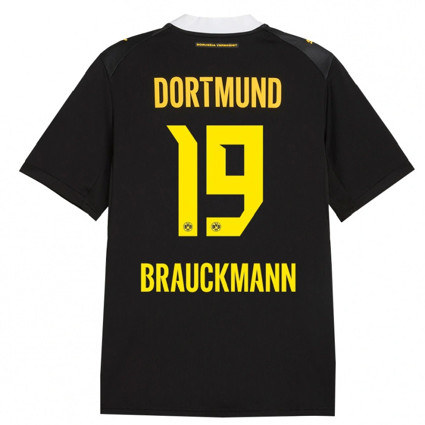 Danxen Dames Mats Brauckmann #19 Zwart Rood Geel Uitshirt Uittenue 2026/27 T-Shirt België