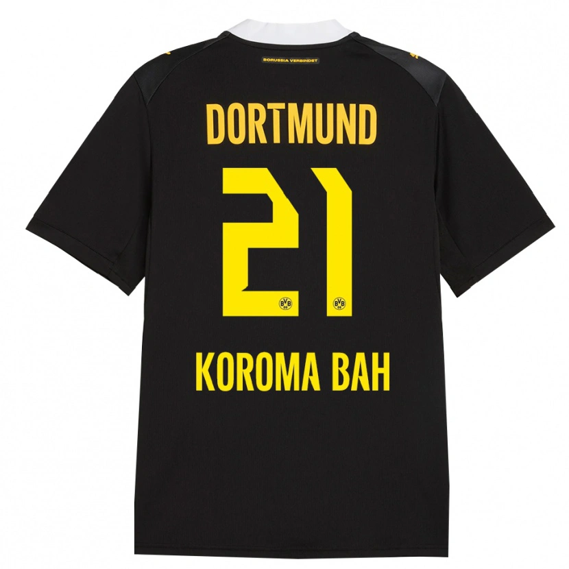 Danxen Dames Septimus Koroma Bah #21 Zwart Rood Geel Uitshirt Uittenue 2026/27 T-Shirt België