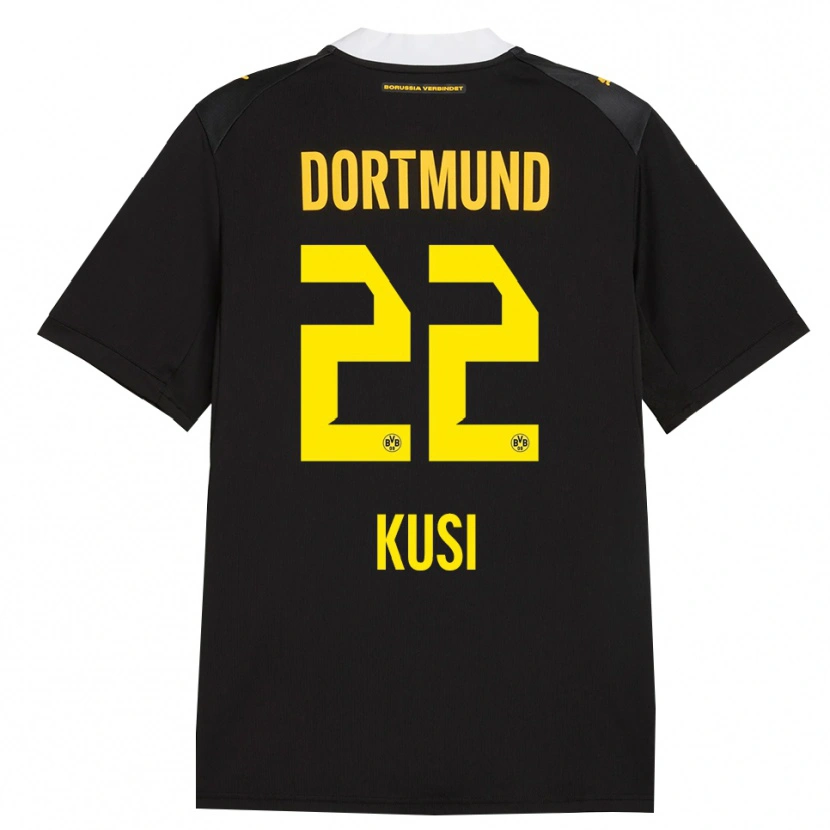 Danxen Dames Jayden Kusi #22 Zwart Rood Geel Uitshirt Uittenue 2026/27 T-Shirt België
