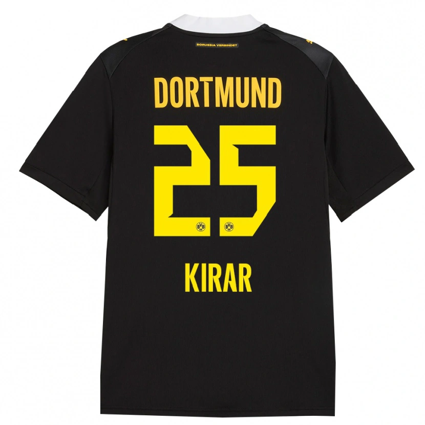 Danxen Dames Emre Kirar #25 Zwart Rood Geel Uitshirt Uittenue 2026/27 T-Shirt België