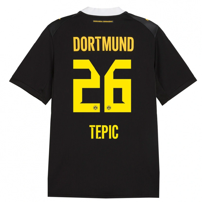 Danxen Dames Lyon Tepic #26 Zwart Rood Geel Uitshirt Uittenue 2026/27 T-Shirt België