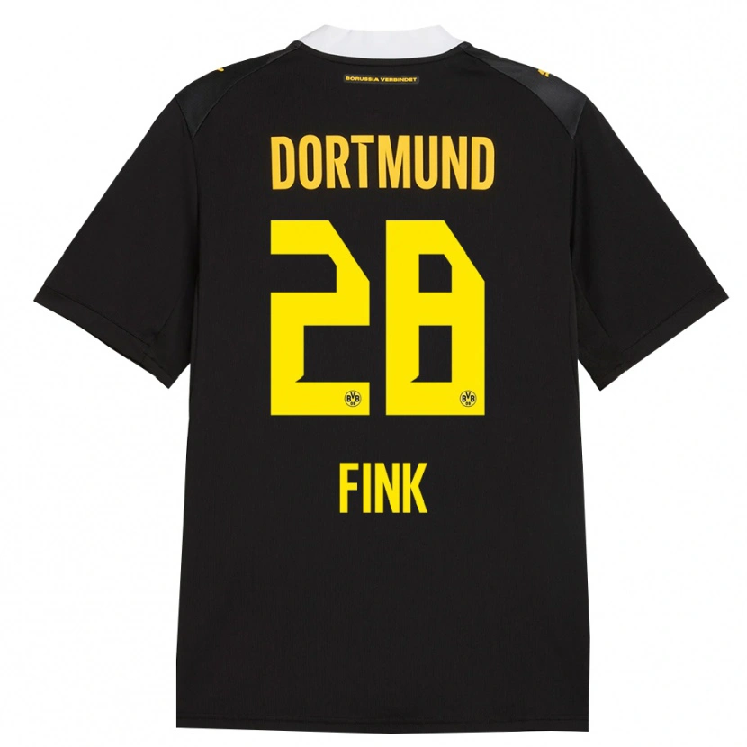 Danxen Dames Bradley Fink #28 Zwart Rood Geel Uitshirt Uittenue 2026/27 T-Shirt België