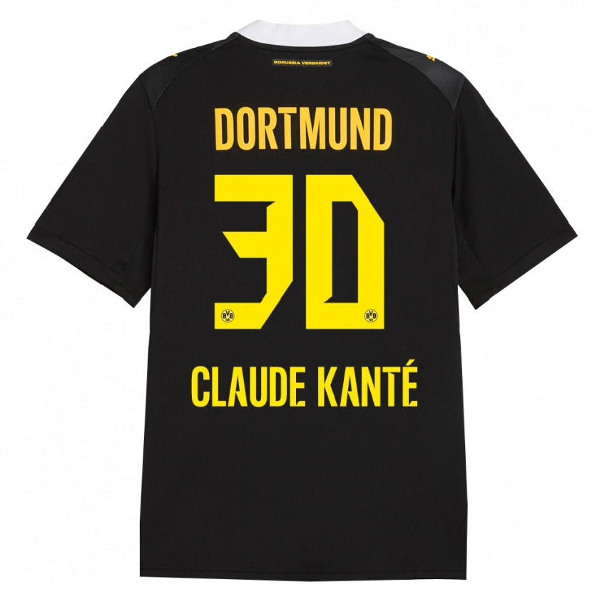 Danxen Dames Liam Claude Kanté #30 Zwart Rood Geel Uitshirt Uittenue 2026/27 T-Shirt België
