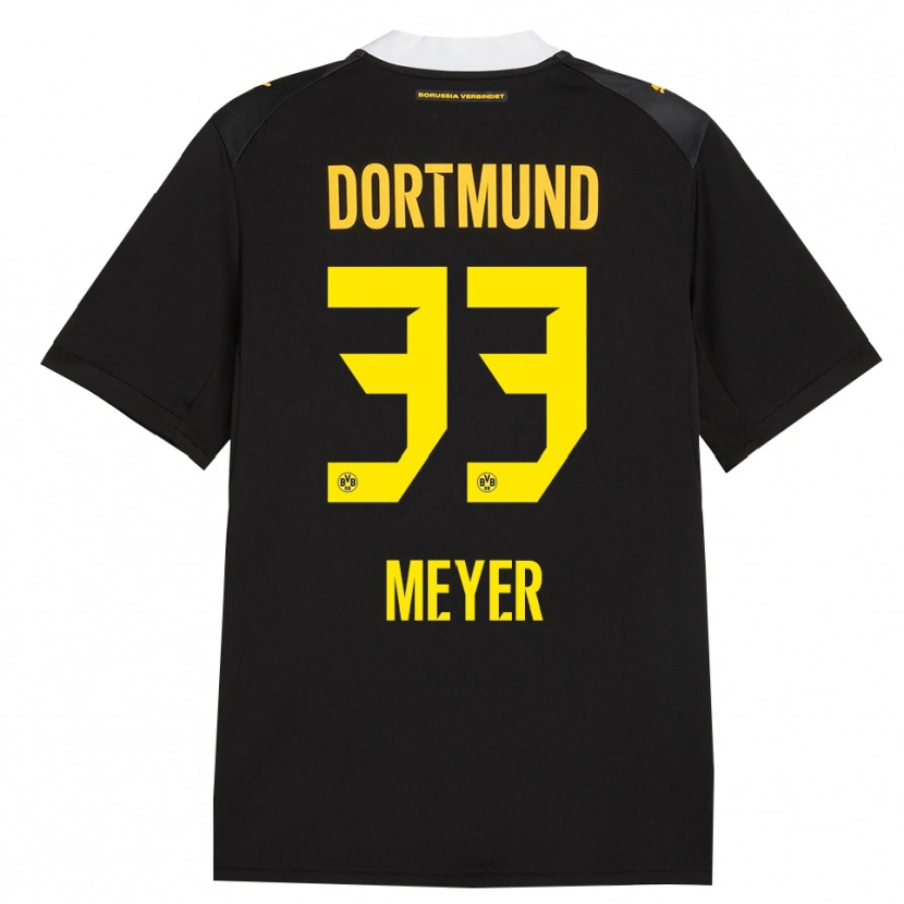 Danxen Dames Alexander Meyer #33 Zwart Rood Geel Uitshirt Uittenue 2026/27 T-Shirt België
