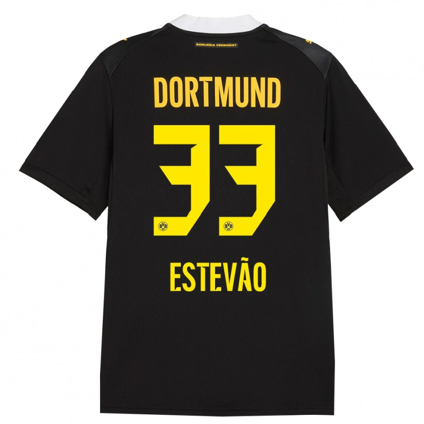 Danxen Dames Tiago Estevão #33 Zwart Rood Geel Uitshirt Uittenue 2026/27 T-Shirt België