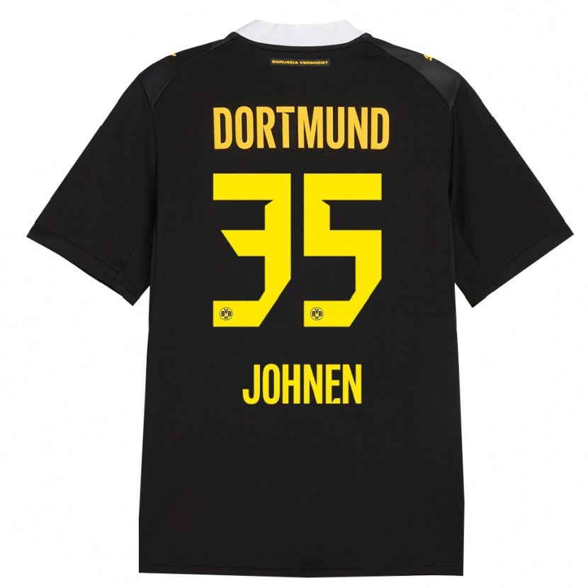 Danxen Dames Marcel Johnen #35 Zwart Rood Geel Uitshirt Uittenue 2026/27 T-Shirt België