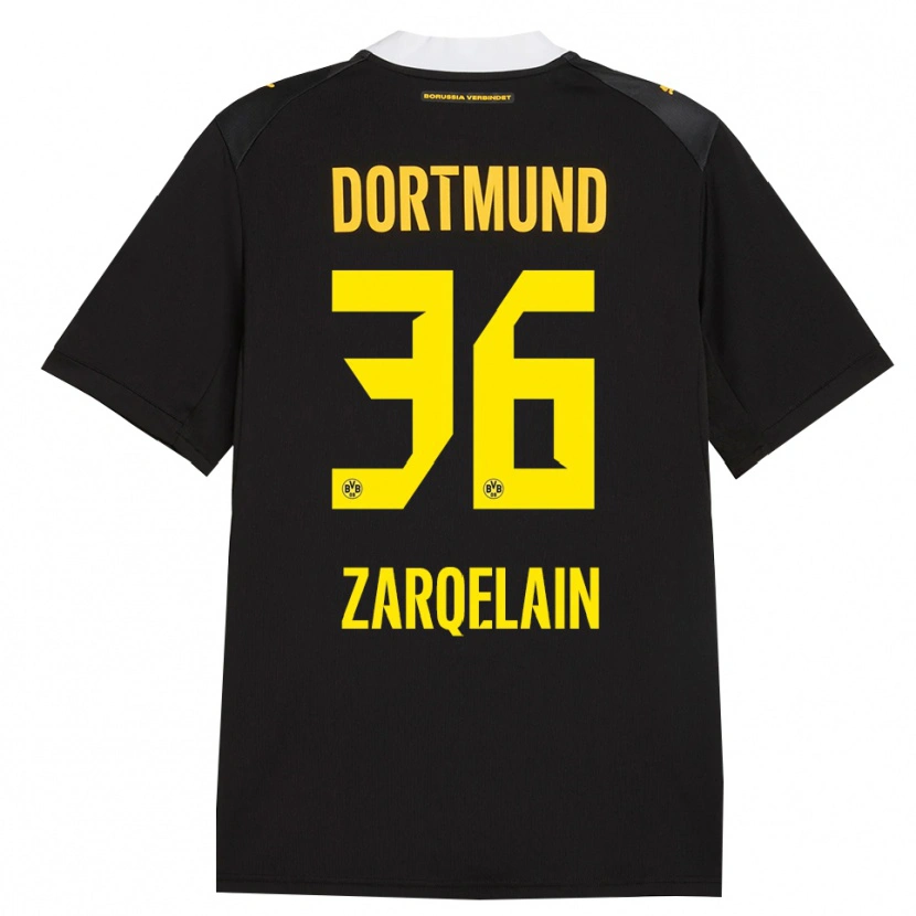 Danxen Dames Fadi Zarqelain #36 Zwart Rood Geel Uitshirt Uittenue 2026/27 T-Shirt België
