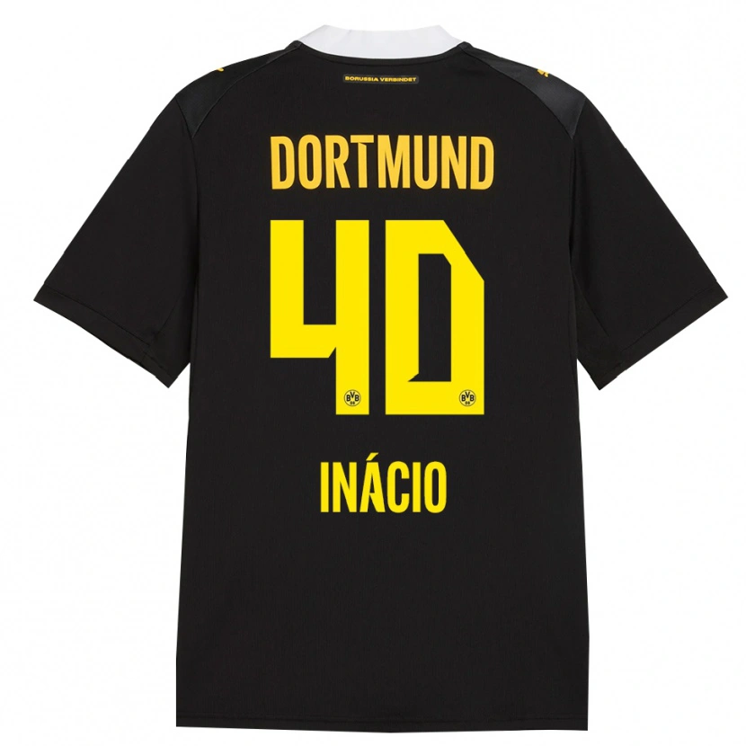 Danxen Dames Samuele Inácio #40 Zwart Rood Geel Uitshirt Uittenue 2026/27 T-Shirt België