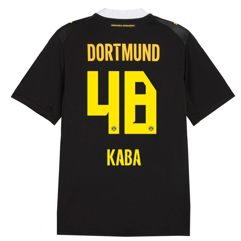 Danxen Dames Mussa Kaba #48 Zwart Rood Geel Uitshirt Uittenue 2026/27 T-Shirt België
