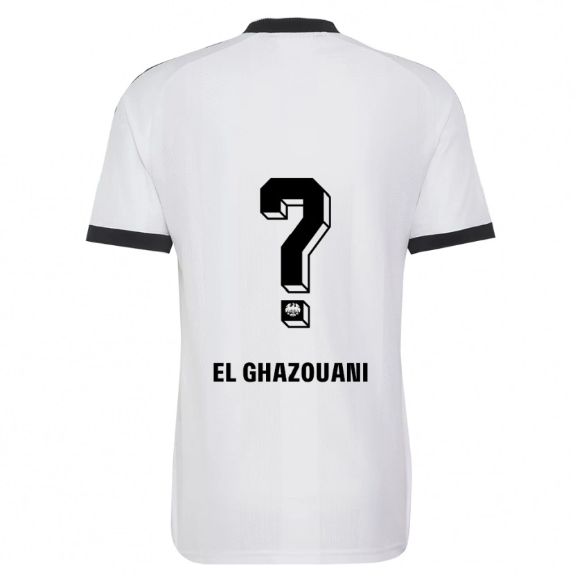 Danxen Dames Mohamed El Ghazouani #0 Zwart Wit Uitshirt Uittenue 2026/27 T-Shirt België