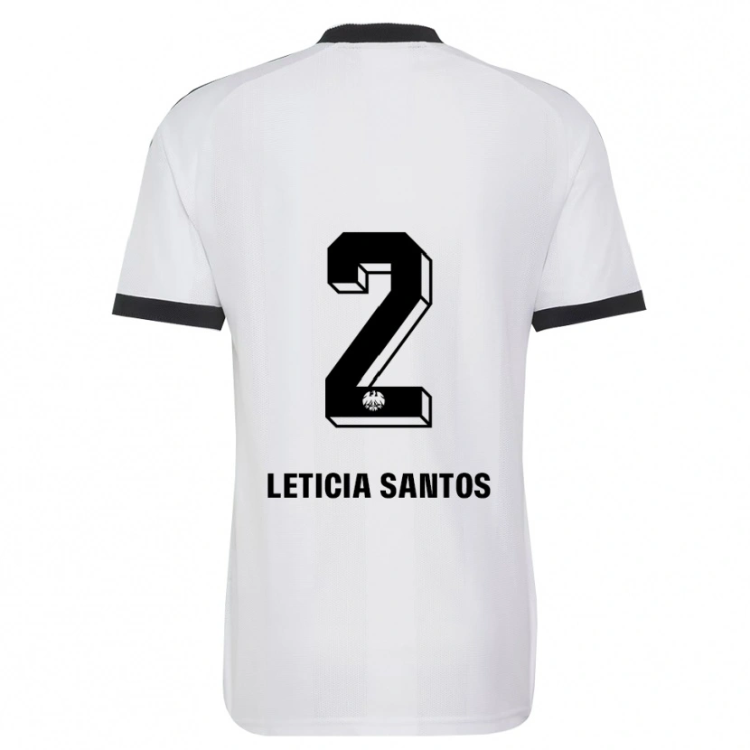 Danxen Dames Letícia Santos De Oliveira #2 Zwart Wit Uitshirt Uittenue 2026/27 T-Shirt België