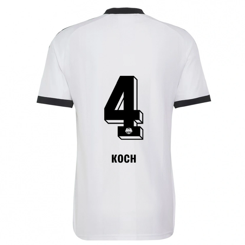 Danxen Dames Robin Koch #4 Zwart Wit Uitshirt Uittenue 2026/27 T-Shirt België