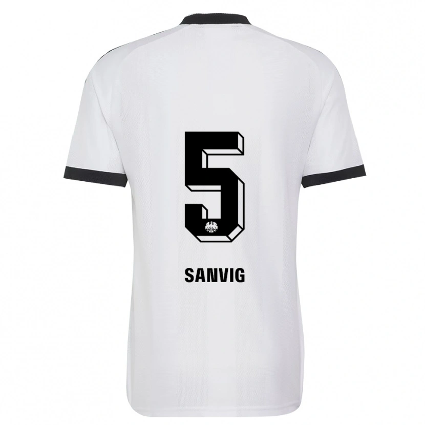 Danxen Dames Pernille Sanvig #5 Zwart Wit Uitshirt Uittenue 2026/27 T-Shirt België