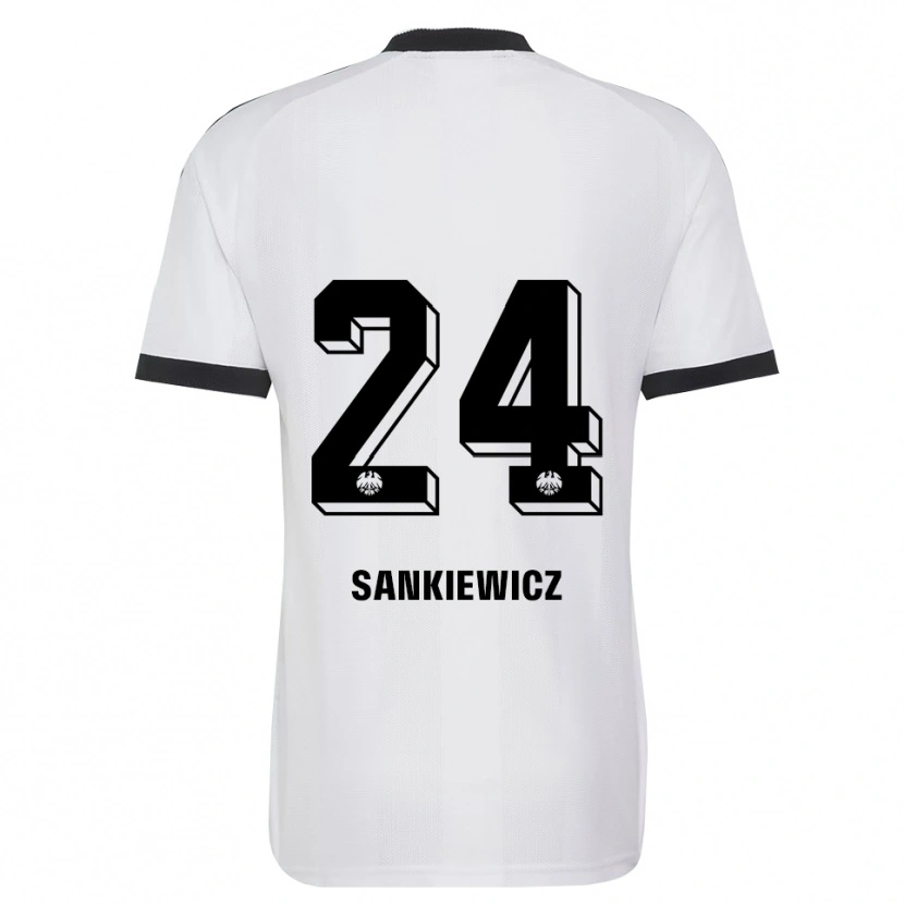 Danxen Dames Dawid Sankiewicz #24 Zwart Wit Uitshirt Uittenue 2026/27 T-Shirt België