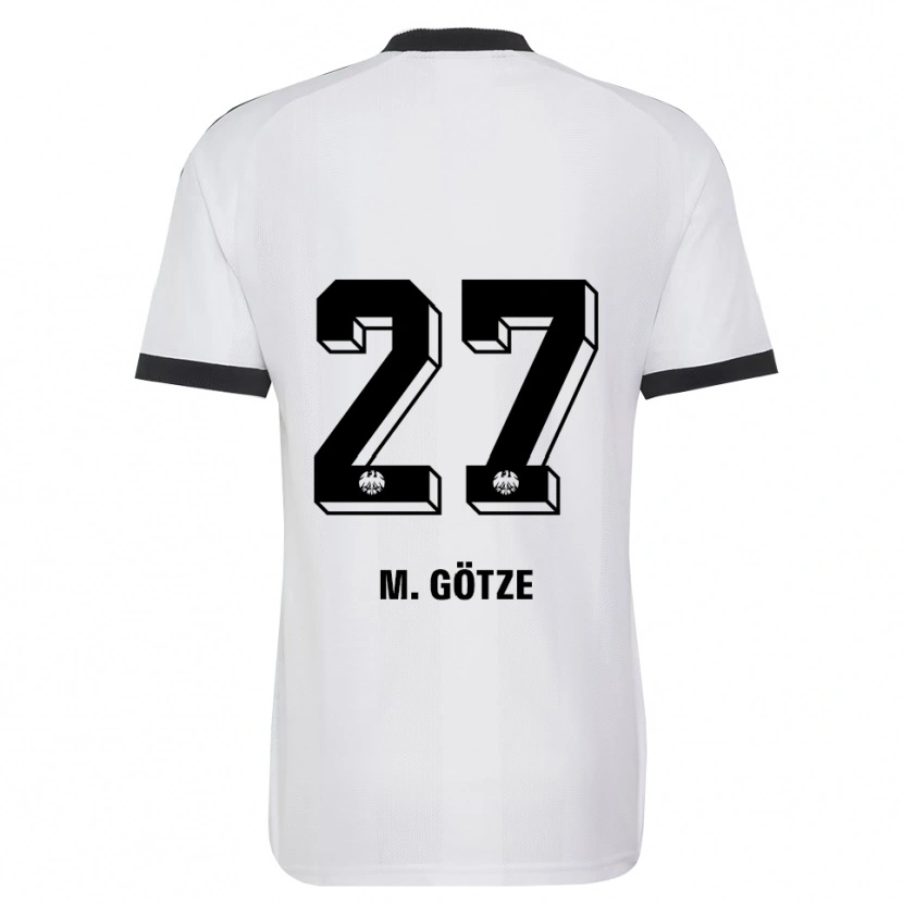 Danxen Dames Mario Götze #27 Zwart Wit Uitshirt Uittenue 2026/27 T-Shirt België