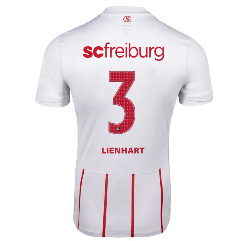 Danxen Dames Philipp Lienhart #3 Wit Rood Geel Uitshirt Uittenue 2026/27 T-Shirt België