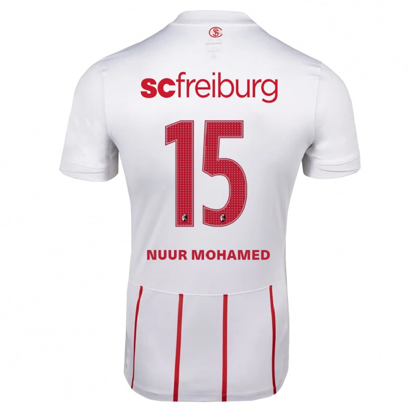 Danxen Dames Billal Mohamed #15 Wit Rood Geel Uitshirt Uittenue 2026/27 T-Shirt België