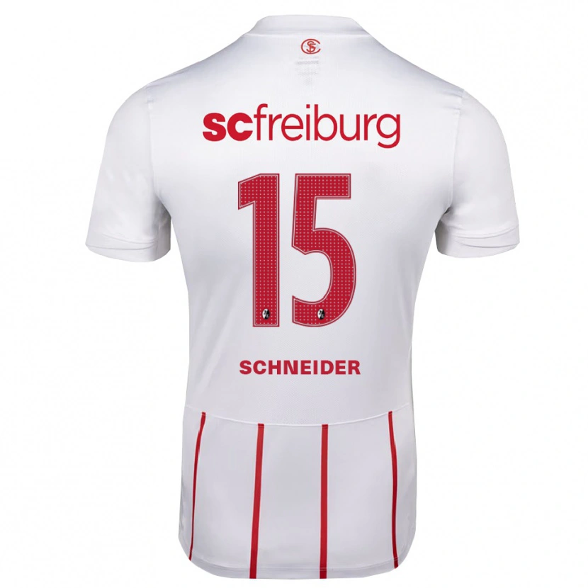 Danxen Dames Maj Schneider #15 Wit Rood Geel Uitshirt Uittenue 2026/27 T-Shirt België