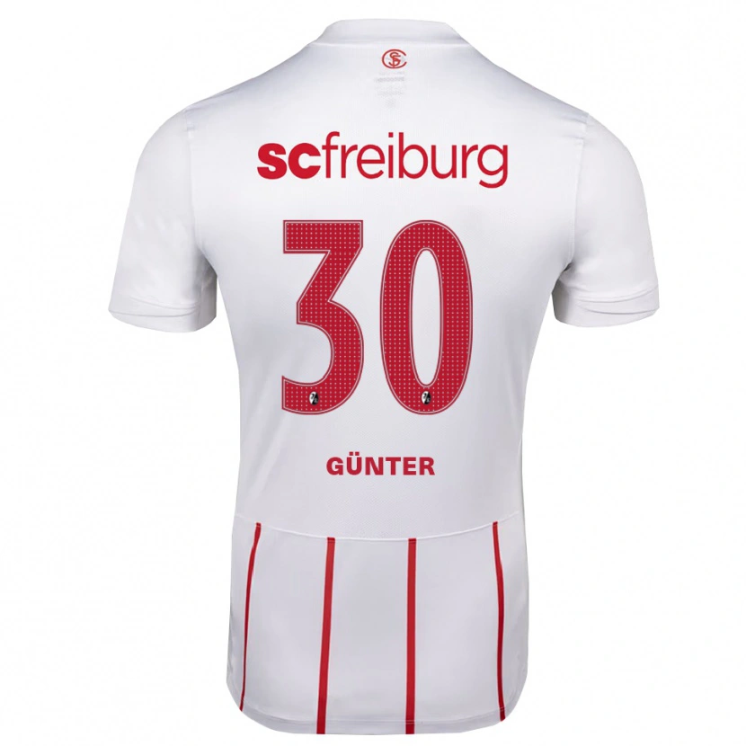 Danxen Dames Christian Günter #30 Wit Rood Geel Uitshirt Uittenue 2026/27 T-Shirt België