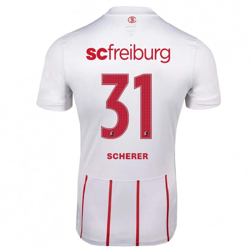 Danxen Dames Nora Scherer #31 Wit Rood Geel Uitshirt Uittenue 2026/27 T-Shirt België