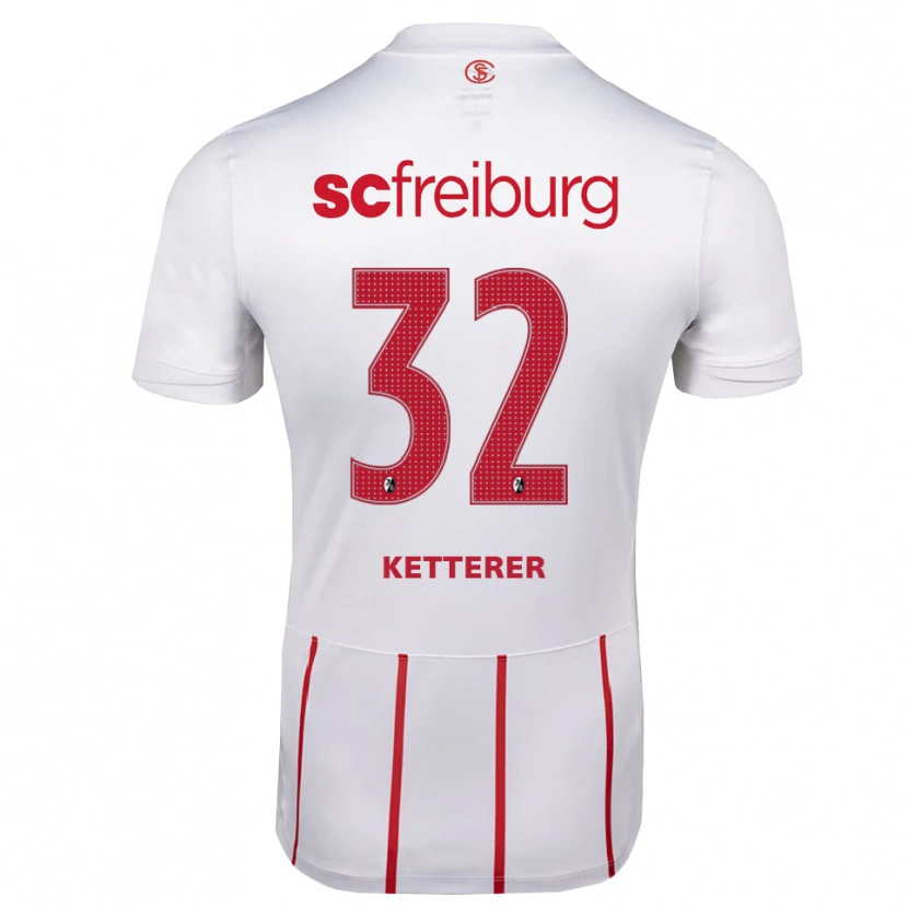 Danxen Dames Ashley Ketterer #32 Wit Rood Geel Uitshirt Uittenue 2026/27 T-Shirt België