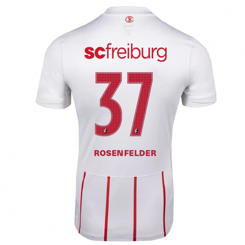 Danxen Dames Max Rosenfelder #37 Wit Rood Geel Uitshirt Uittenue 2026/27 T-Shirt België
