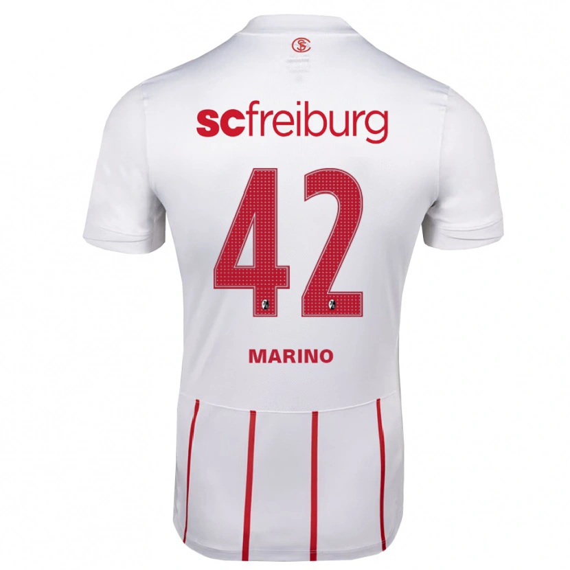 Danxen Dames Luca Marino #42 Wit Rood Geel Uitshirt Uittenue 2026/27 T-Shirt België