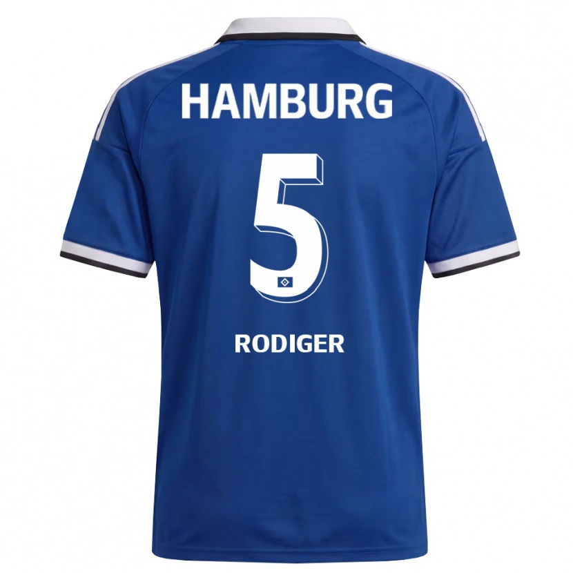 Danxen Dames Philipp Rödiger #5 Wit Blauw Uitshirt Uittenue 2026/27 T-Shirt België