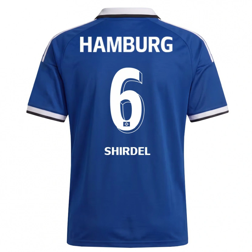 Danxen Dames Gabriel Shirdel #6 Wit Blauw Uitshirt Uittenue 2026/27 T-Shirt België