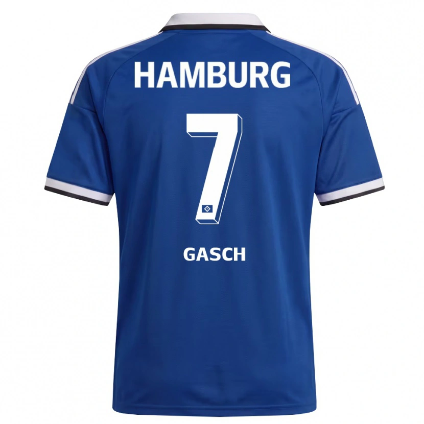 Danxen Dames Anton Gasch #7 Wit Blauw Uitshirt Uittenue 2026/27 T-Shirt België