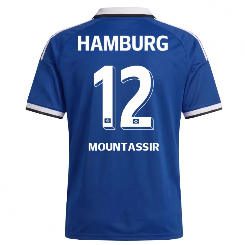 Danxen Dames Youssef Mountassir #12 Wit Blauw Uitshirt Uittenue 2026/27 T-Shirt België