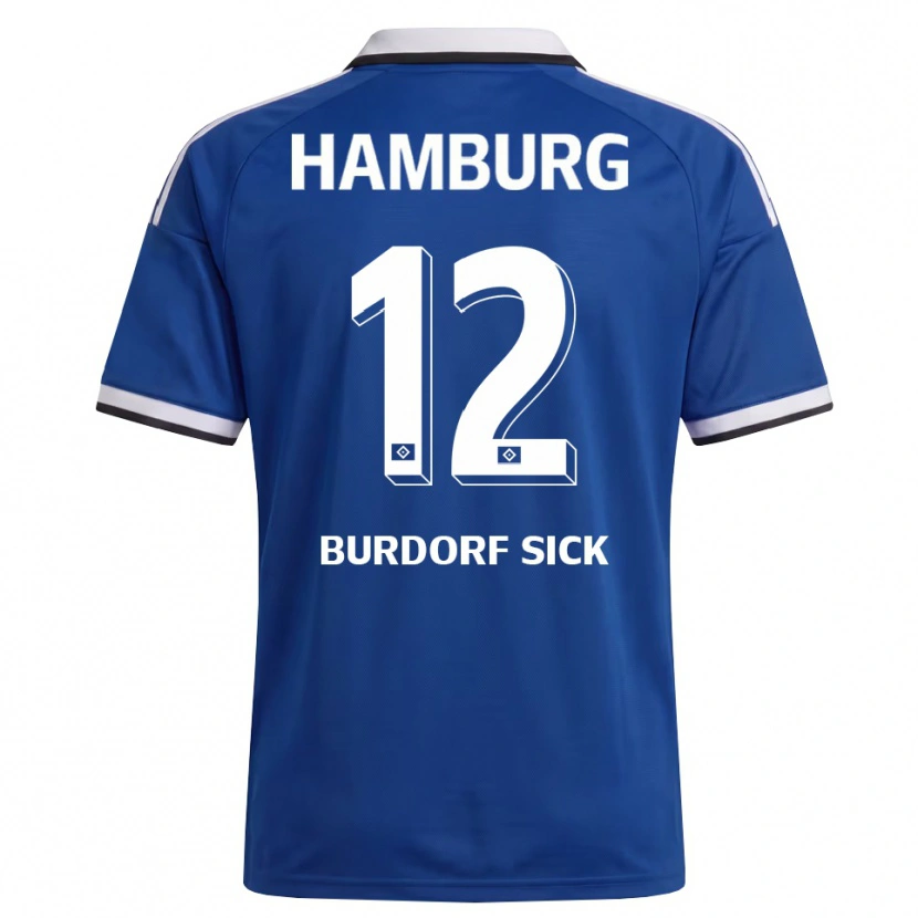 Danxen Dames Emma Burdorf-Sick #12 Wit Blauw Uitshirt Uittenue 2026/27 T-Shirt België