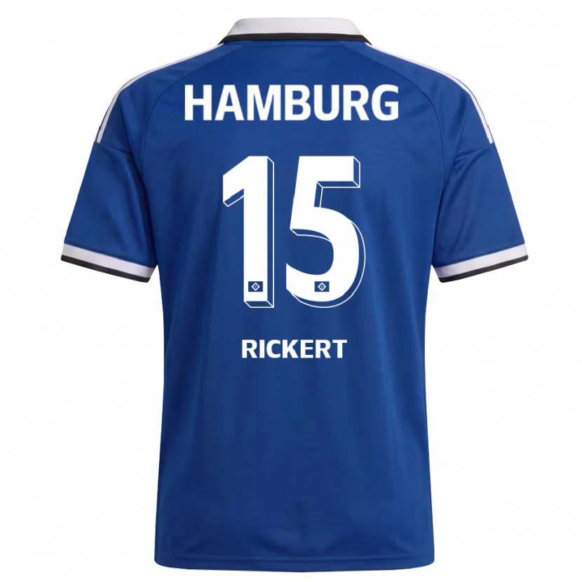 Danxen Dames Manja Rickert #15 Wit Blauw Uitshirt Uittenue 2026/27 T-Shirt België