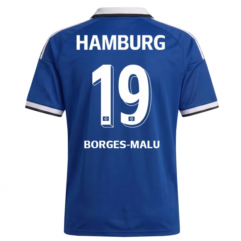 Danxen Dames Louis Borges-Malu #19 Wit Blauw Uitshirt Uittenue 2026/27 T-Shirt België