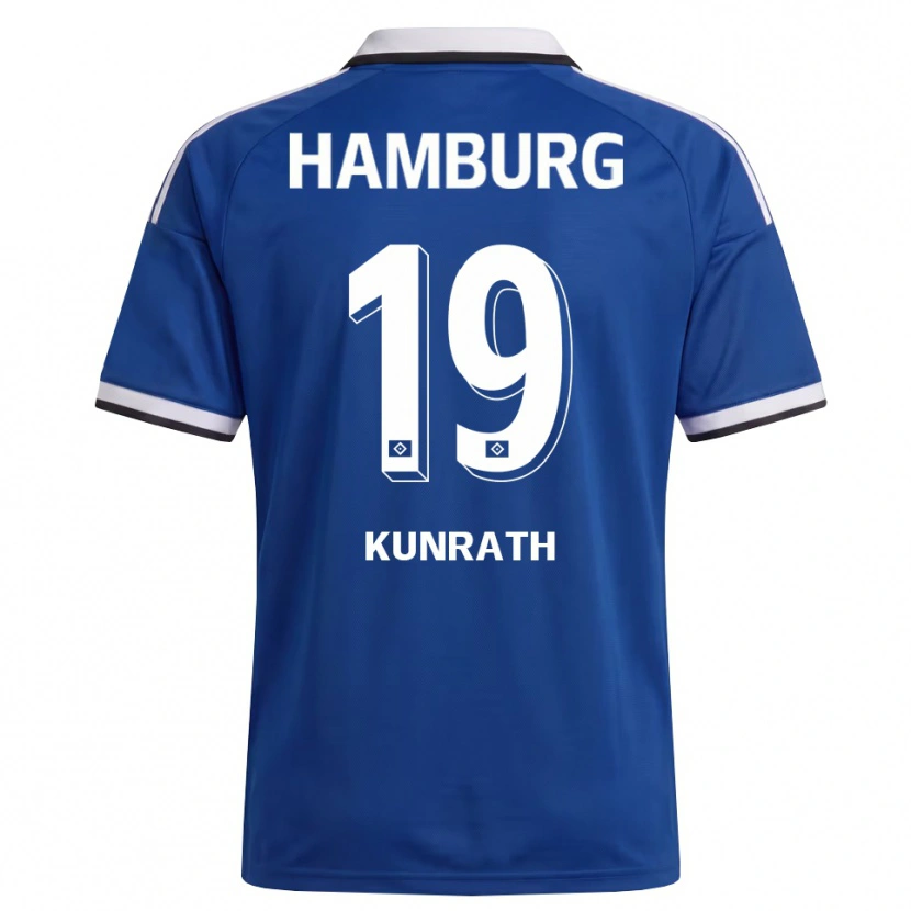 Danxen Dames Lina Kunrath #19 Wit Blauw Uitshirt Uittenue 2026/27 T-Shirt België