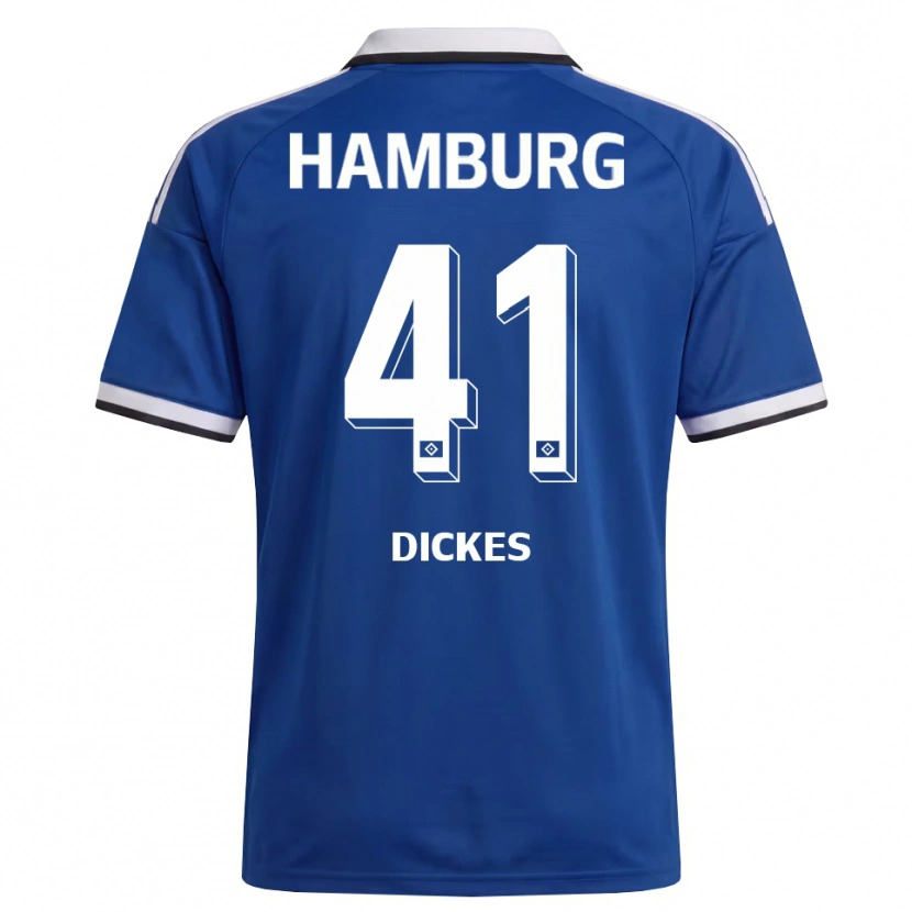 Danxen Dames Fernando Dickes #41 Wit Blauw Uitshirt Uittenue 2026/27 T-Shirt België