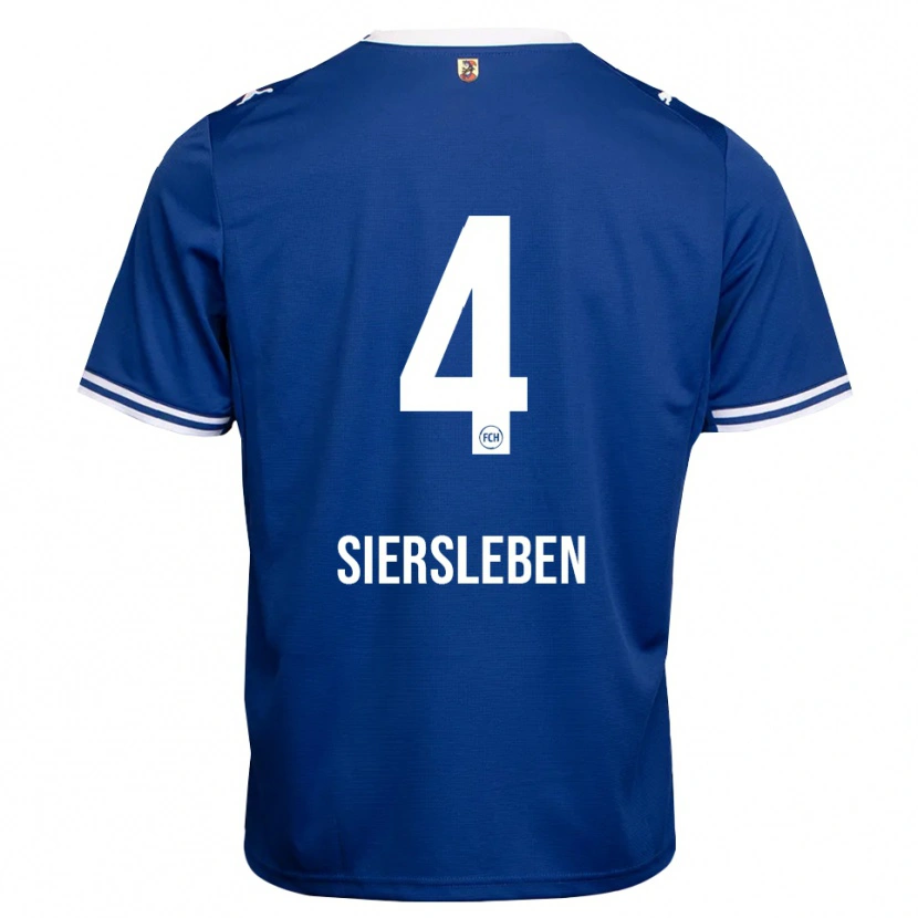 Danxen Dames Tim Siersleben #4 Koninklijk Blauw Wit Uitshirt Uittenue 2026/27 T-Shirt België