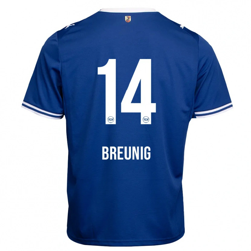 Danxen Dames Maximilian Breunig #14 Koninklijk Blauw Wit Uitshirt Uittenue 2026/27 T-Shirt België